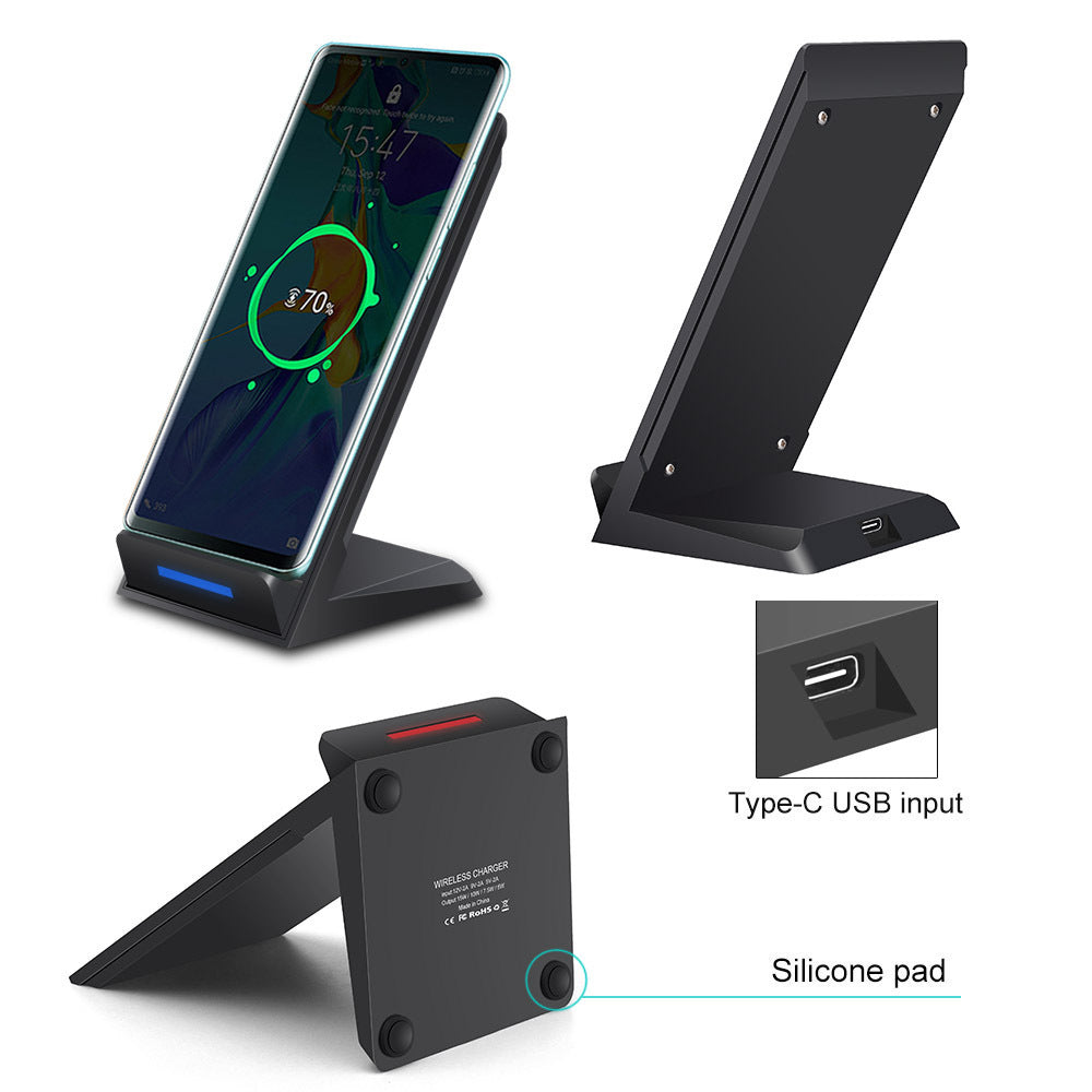 Vertical Wireless Charger Supports QI Charging