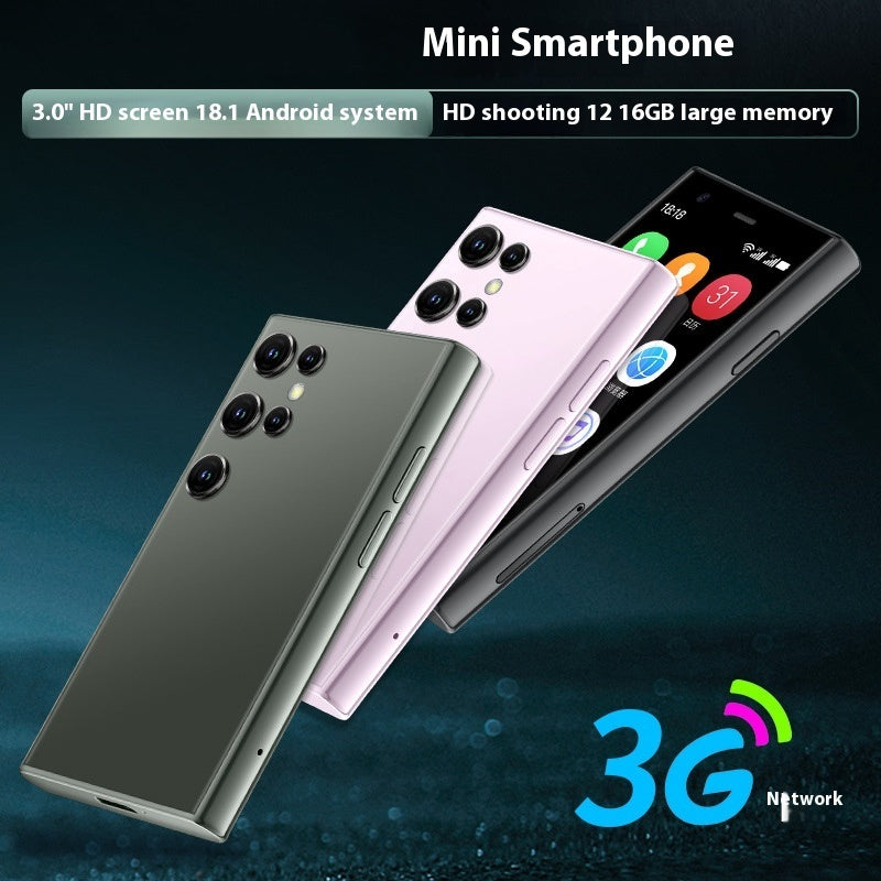 Mini Smart Small Mobile Phone 30 Screen 2G 16G Android 3G Network WIFI