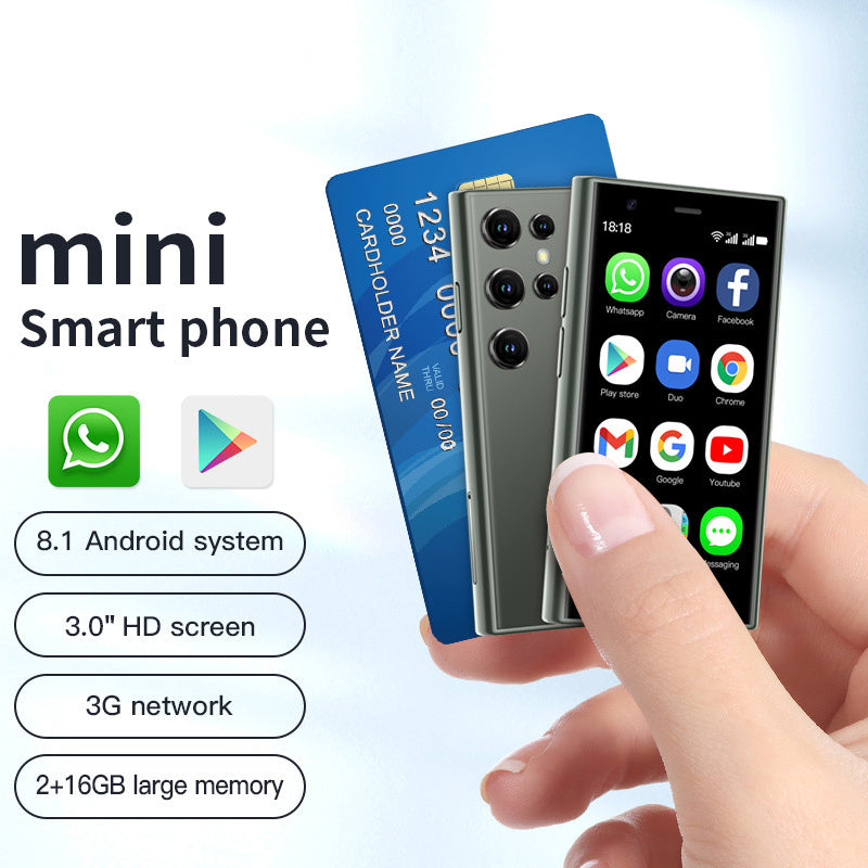 Mini Smart Small Mobile Phone 30 Screen 2G 16G Android 3G Network WIFI