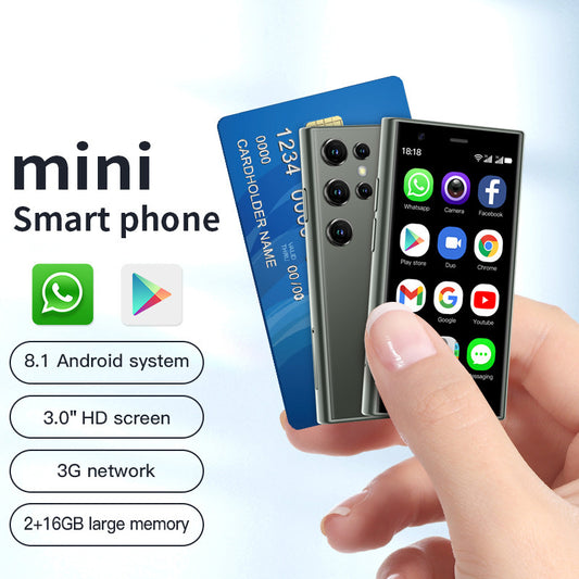 Mini Smart Small Mobile Phone 30 Screen 2G 16G Android 3G Network WIFI